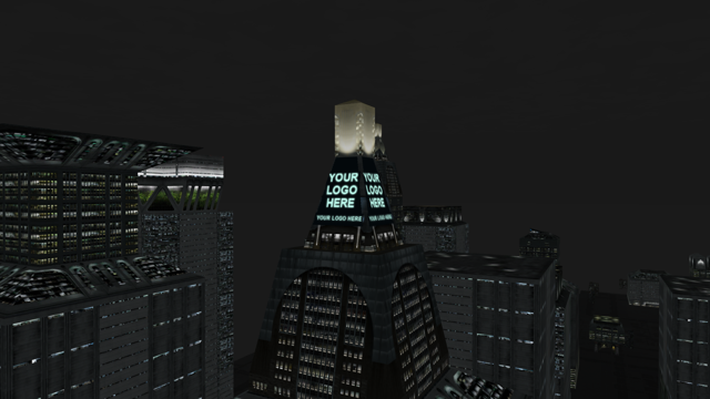 Dedicated downtown building wide view