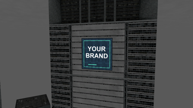 Downtown 45x45 m billboard