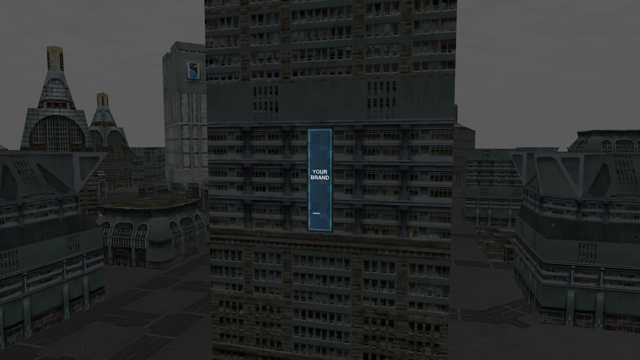 Downtown 8x32 m billboard
