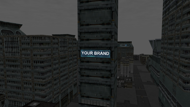 Downtown 32x8 m billboard