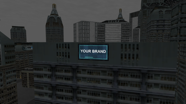 Downtown 16x8 m billboard